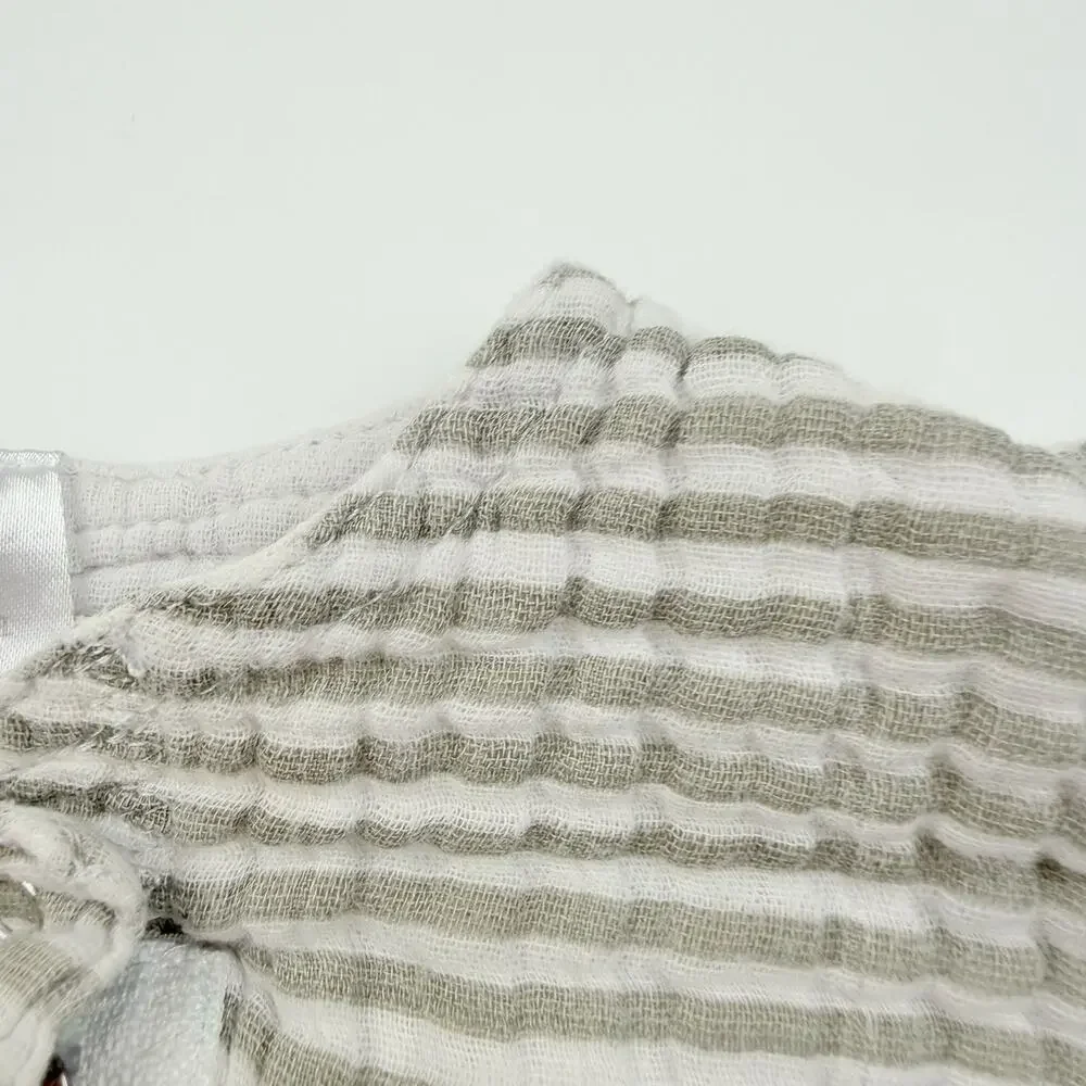 Little Unicorn Gray Striped Muslin Sleepsack Swaddle, 12/18m